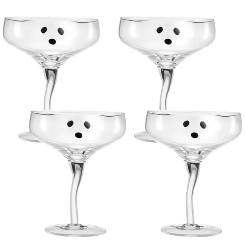 Halloween Ghost Martini Glasses Margarita Cups