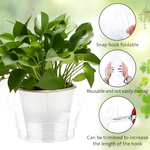Hanging Plant Water Catcher Tray,6 8 view 3