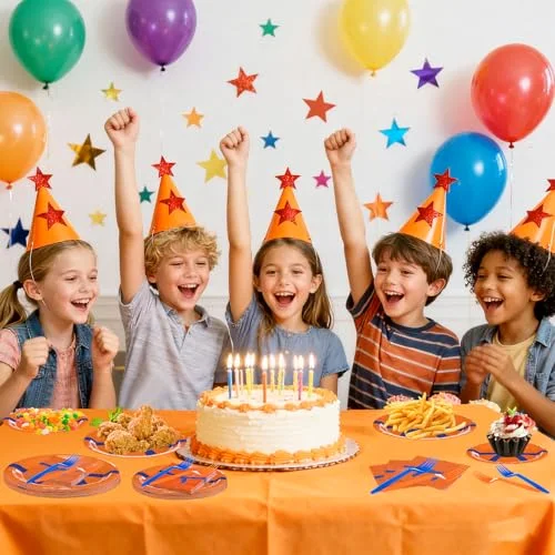 Anime Birthday Party Supplies Anime Plates Napkins and Forks Birthday Party Table Decorations Disposable Cake Tableware Set for 24 Guests view 3