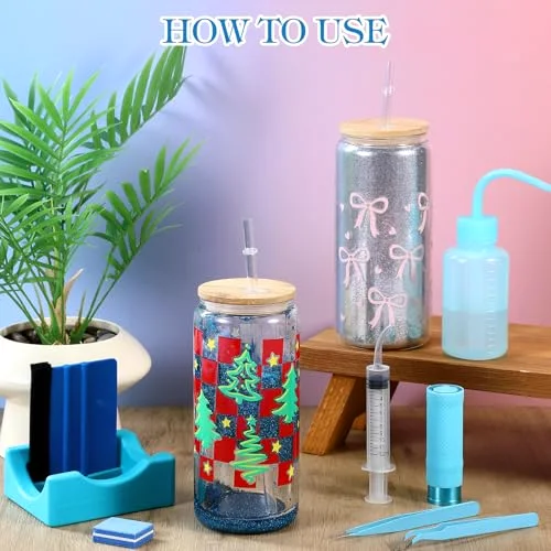 Snow Globe Tumbler Kit with DIY Supplies,Classic view 5