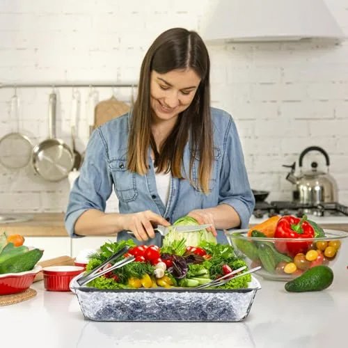 16" x 9.45" Chilled Serving Tray for Parties view 9