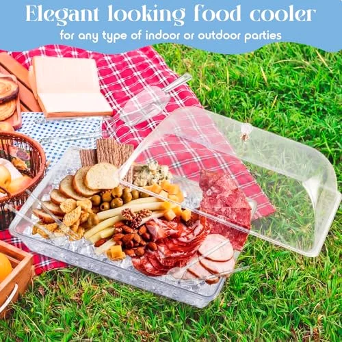 16" x 9" Chilled Serving Tray with lids view 5