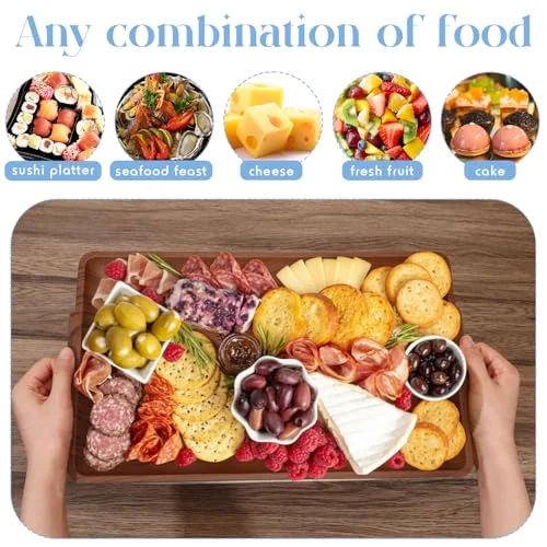 16" x 9" Plastic Chilled Serving Tray for Parties view 3
