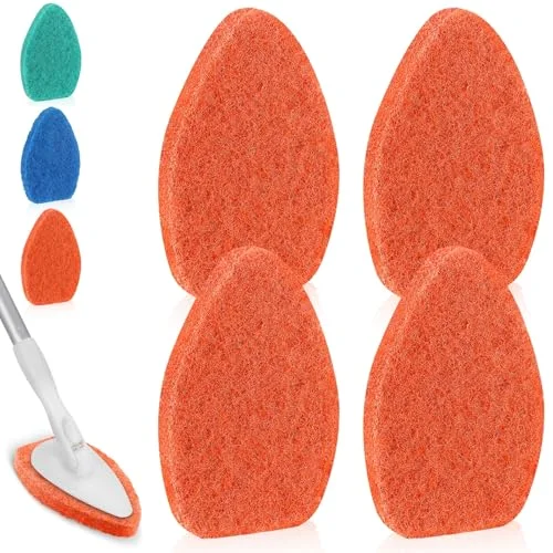 Tub Tile Scrubber Cleaning Brush Pads (Without Handle) Brush Non-Scratch Scouring Pads for Shower Bathroom Buildup Toilet Wall Floor ()