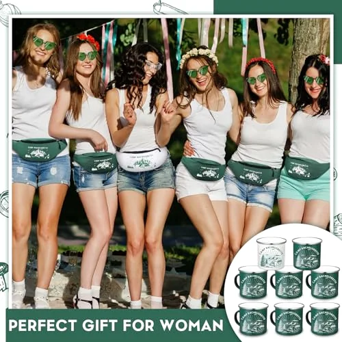 Camp Bachelorette Decorations Enamel Mugs Portable Smooth Rim Enamel Mug for Bridesmaids Bridal Wedding Gifts Friend Bachelorette Gift Party (Classical) view 9