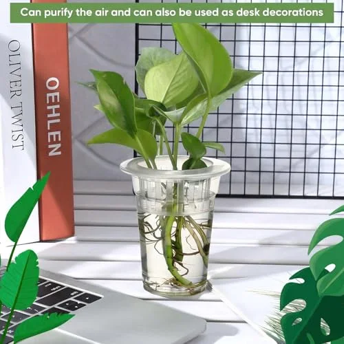 Plastic Plant Propagation Vase for Indoor Decor, 3.94'' view 3