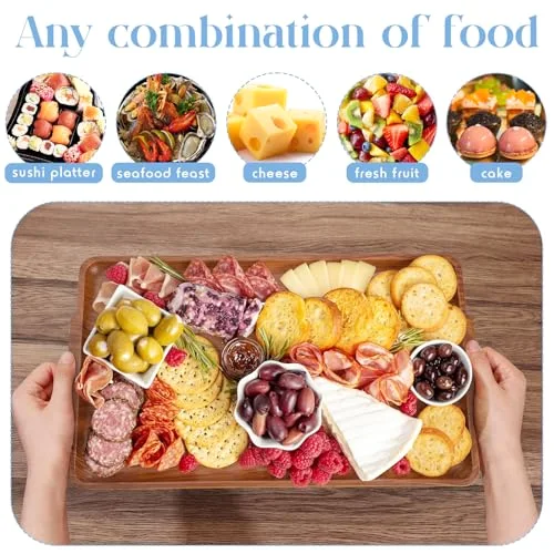 16" x 9" Plastic Chilled Serving Tray for Parties view 8