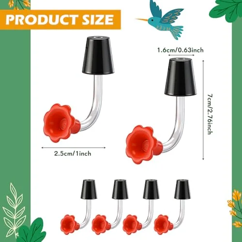 Hummingbird Feeder Parts Replacement for Wine Bottle view 2