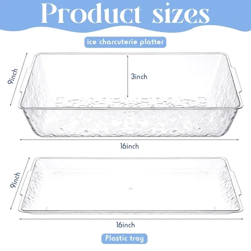 16" x 9" Chilled Serving Tray with Compartments view 7