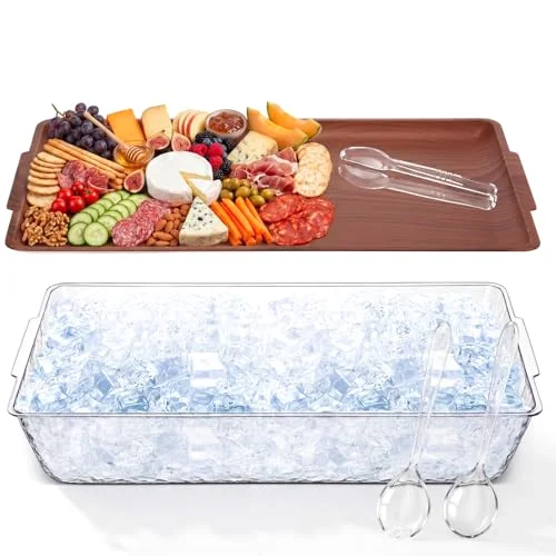 16" x 9" Chilled Serving Tray for Parties view 6