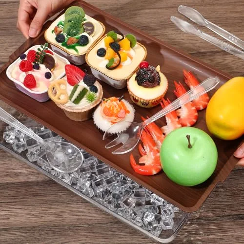 16" x 9" Chilled Serving Tray for Parties view 10