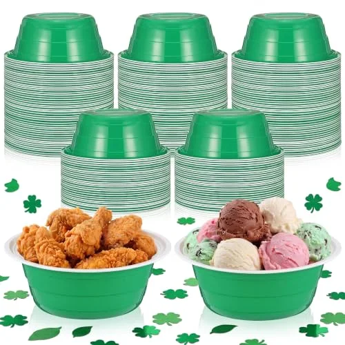 Party Cup Bowls Disposable Plastic Bowls for Cold and Hot Food, Snacks, Salads and Desserts for Graduation Party Supplies, Birthday, Holiday Event view 6