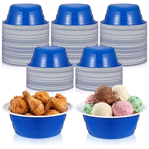 Graduation Party Cup Bowls Disposable Plastic Bowls for Cold and Hot Food, Snacks, Salads and Desserts for Graduation Party Supplies, Birthday, Holiday Event