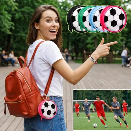 Soccer Party Favors for Girls with Makeup Bags & Bracelets view 5