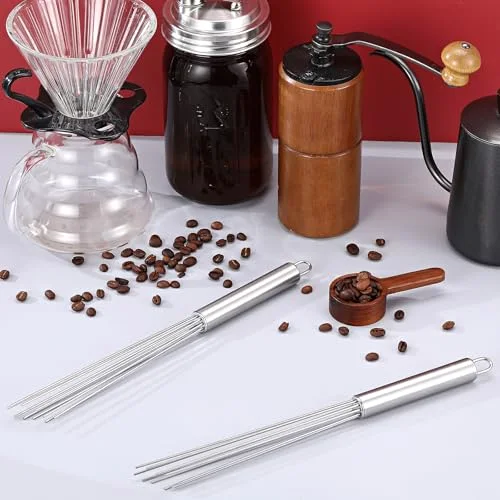 Barista Whisk Tool Long Handle 10 Needles Stirrer view 3