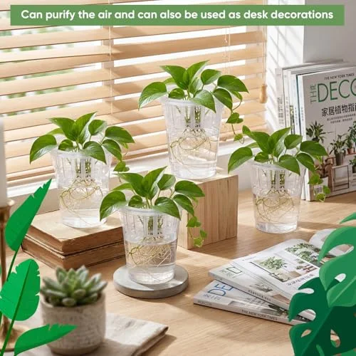 Plastic Plant Propagation Vase for Indoor Decor, 4.25'' view 3