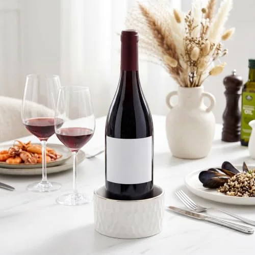 Ceramic Wine Bottle Coaster Wine Holder for Champagne view 3