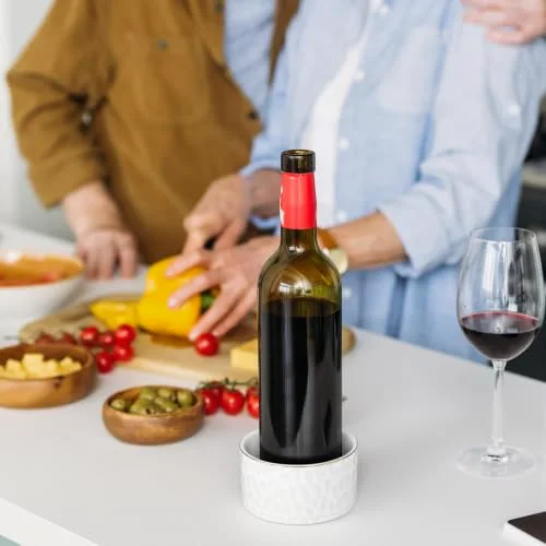 Ceramic Wine Bottle Coaster Wine Holder for Champagne view 4