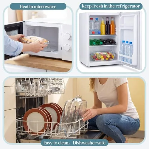 Glass Chilled Serving Tray for Parties with Compartmentsx8.7" view 3