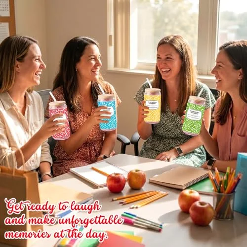 Teacher Glass Tumblers Bulk Back to School Gifts Cups view 3