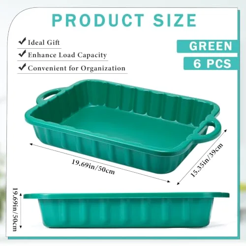 19.7 x 15.4 x Oil Drain Pans Oil Drip Tray Automotive Catch Pan 2 Gallon Square Container for Under Car to Keep Floor Clean view 7