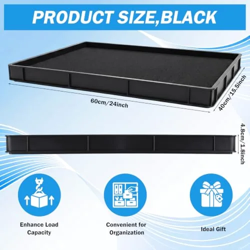 24 x 16.5 Inches Oil Drip Pan with Filter Cotton for Under Car Changing Leak Proof Mini Fridge Drip Tray Plastic Oil Drain Pan for Air Conditioners Machinery Car Maintenance view 2
